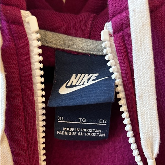 Nike Maroon Full-Zip Hoodie - Picture 2 of 5